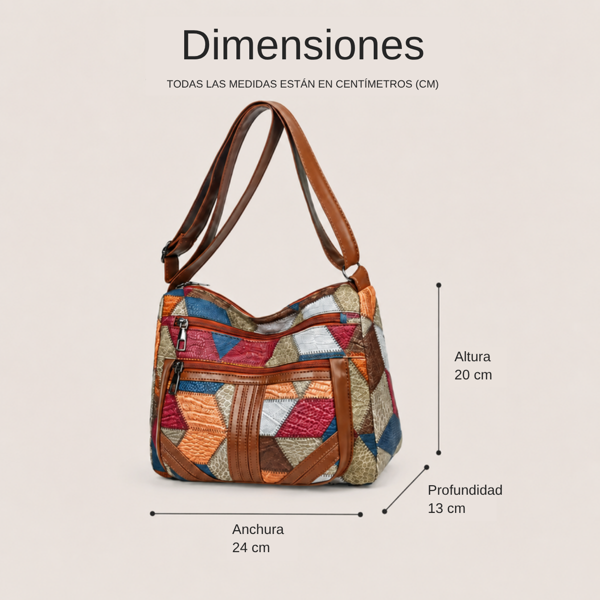 Dimensiones del bolso Nella