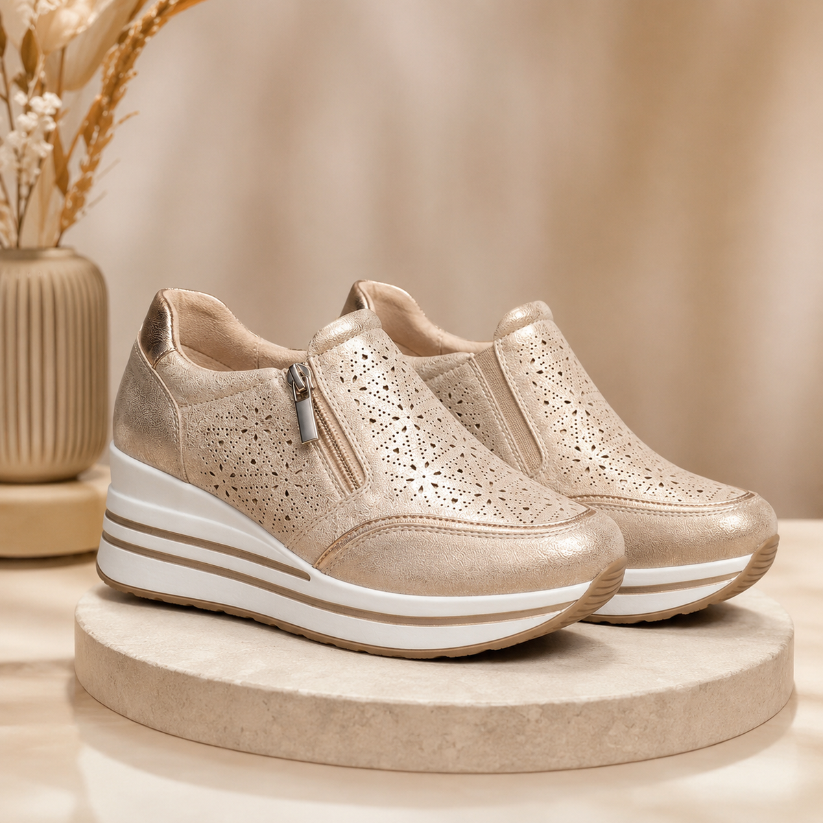 Barbara | Zapatillas con Cuña Interior