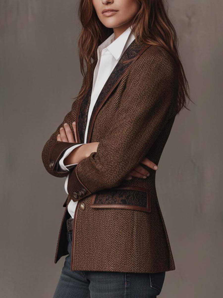 Gisèle | Blazer Chevron Estructurado