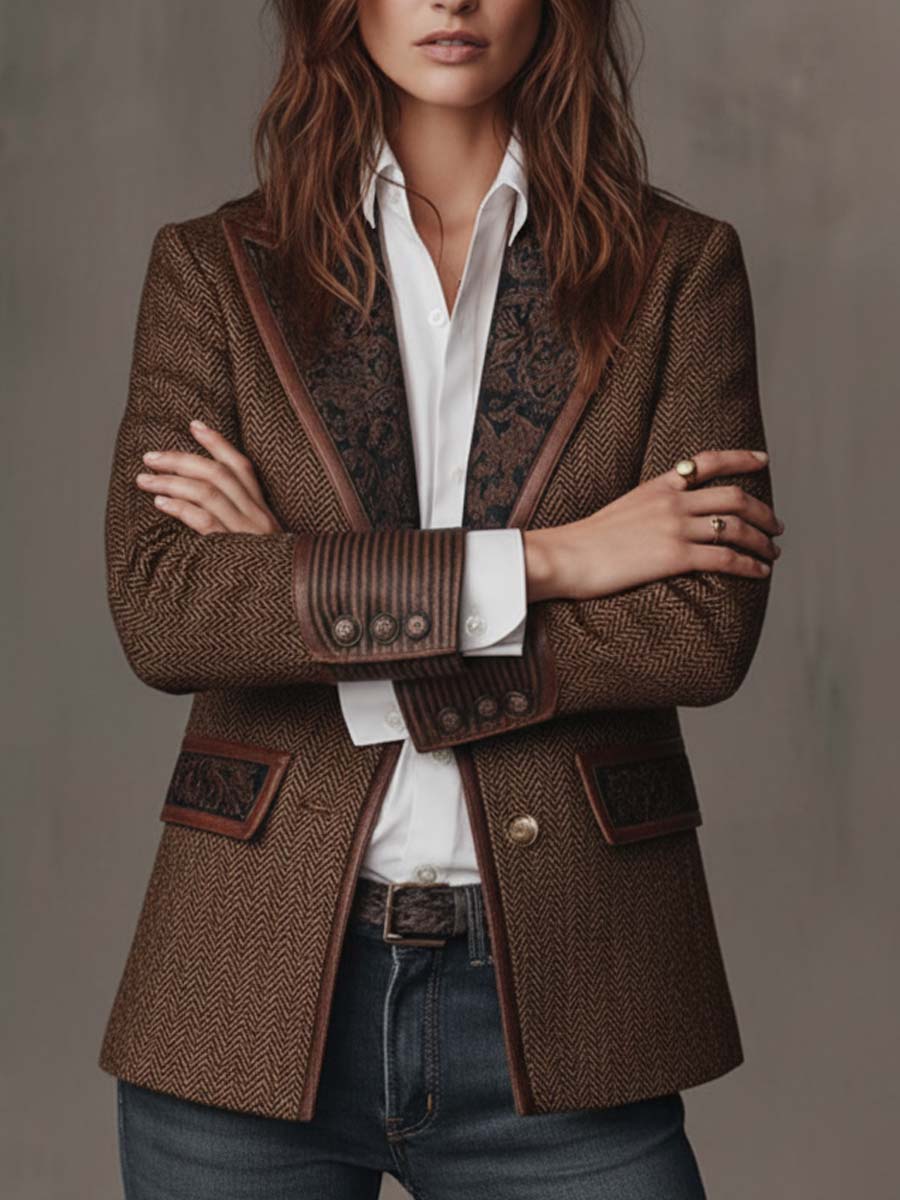 Gisèle | Blazer Chevron Estructurado
