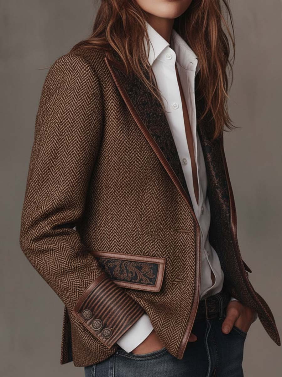 Gisèle | Blazer Chevron Estructurado