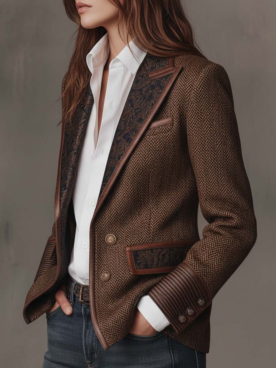Gisèle | Blazer Chevron Estructurado