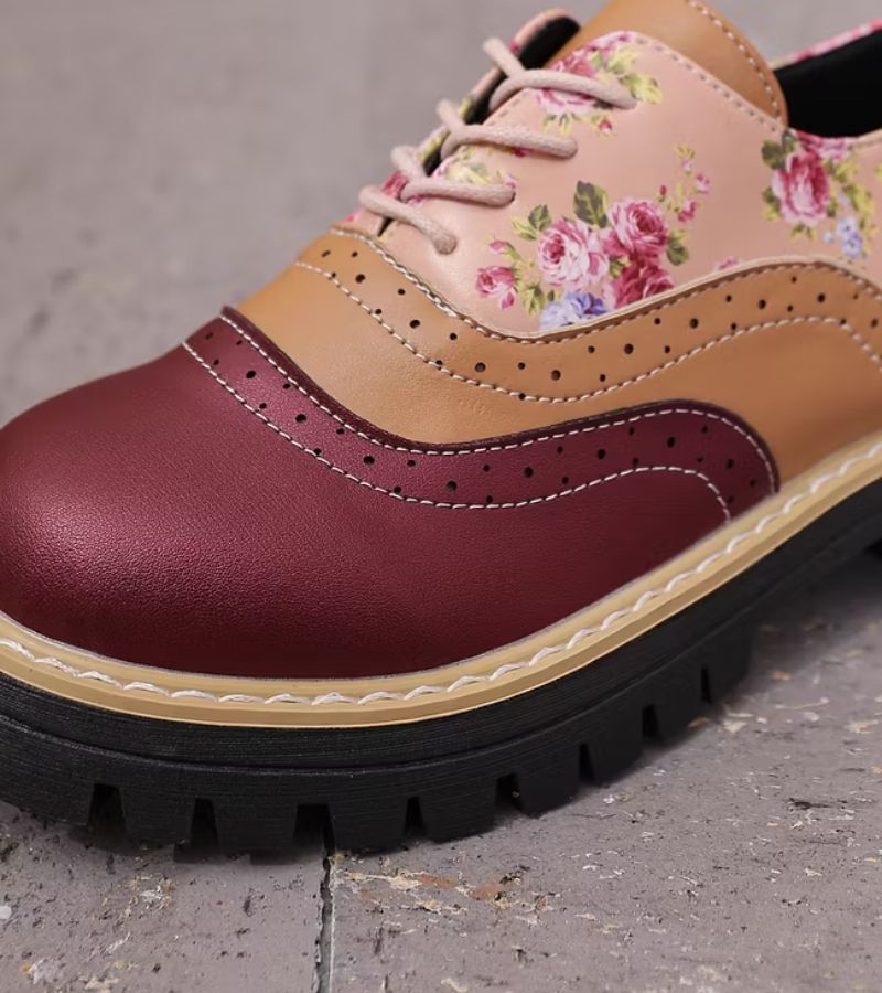 París | Oxford Florales con Soporte Plantar