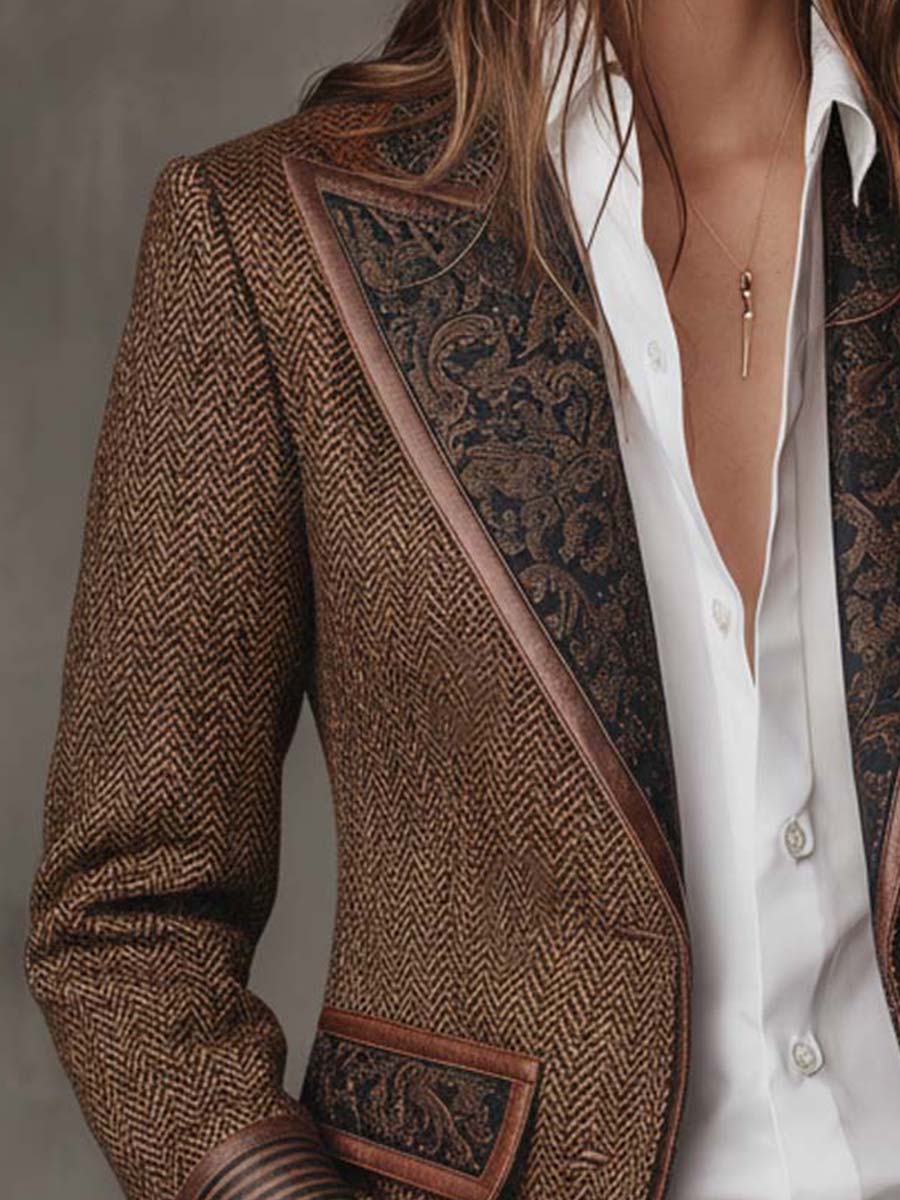 Gisèle | Blazer Chevron Estructurado