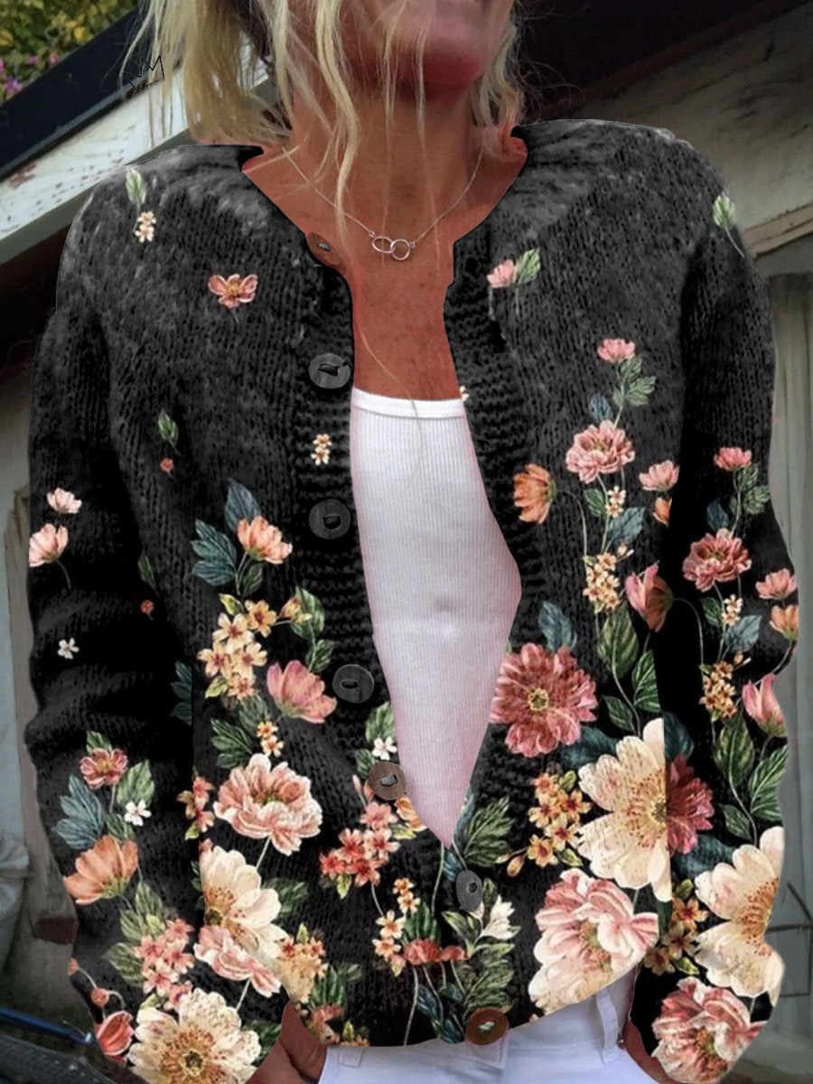 KIVARA | Cárdigan Floral Vintage