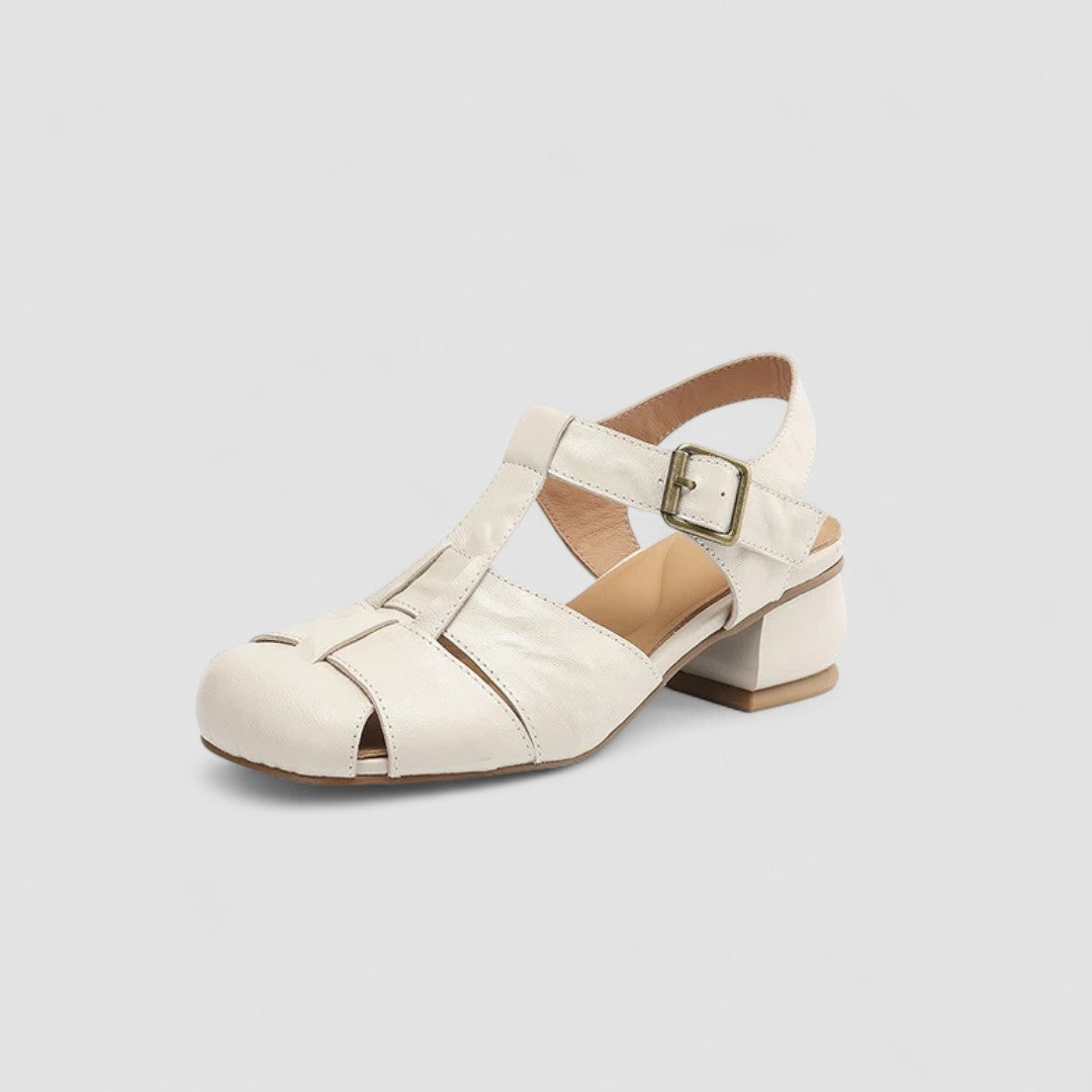 SANDRINE | ZAPATOS MERCEDITAS CALADOS CON TACÓN