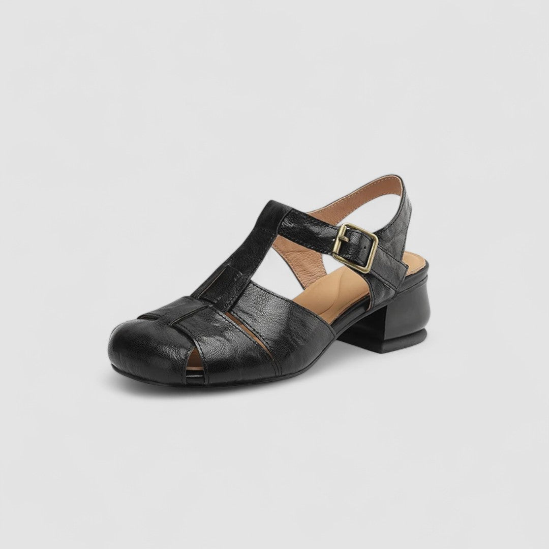 SANDRINE | ZAPATOS MERCEDITAS CALADOS CON TACÓN