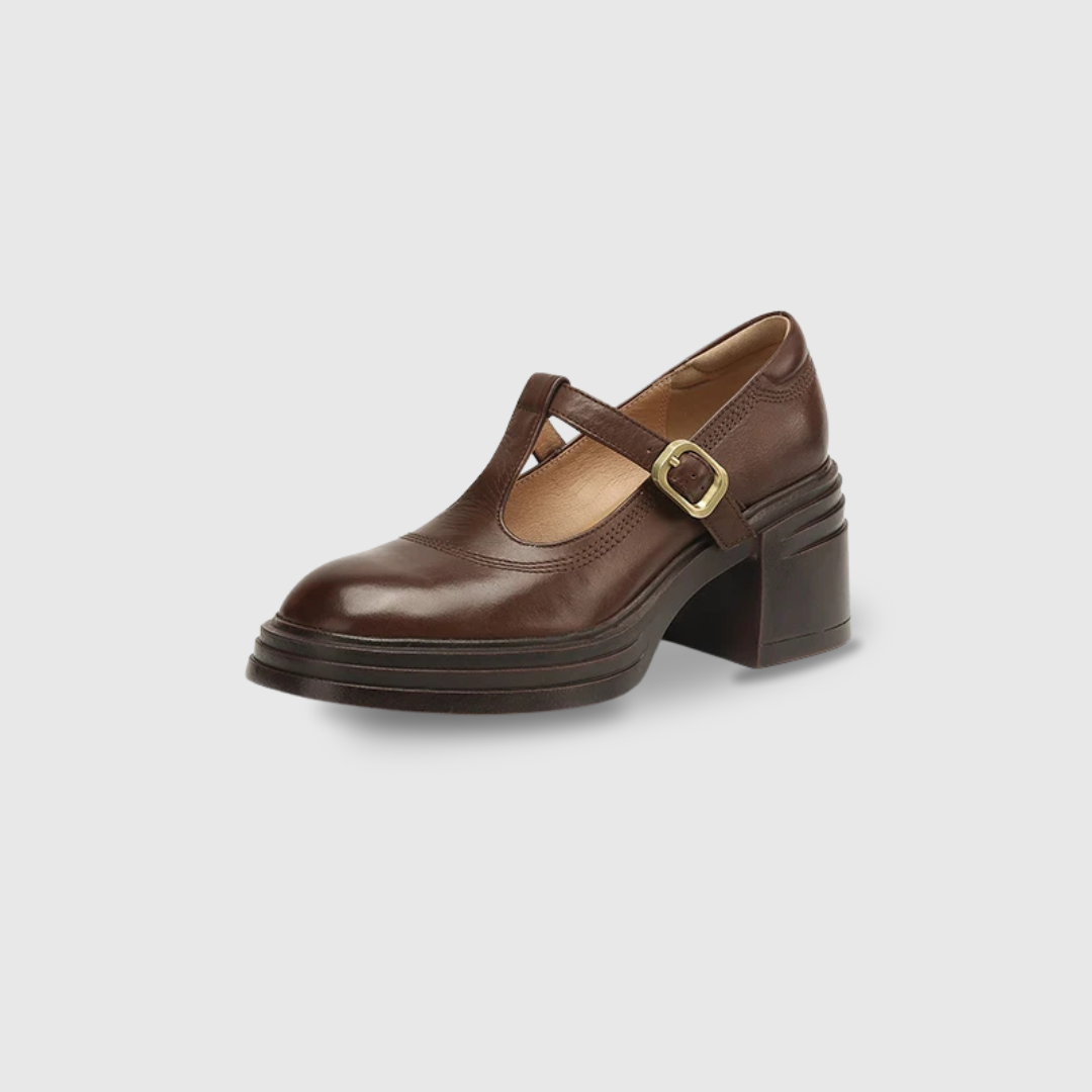 ÉLISE | ZAPATOS MARY JANE CON TACÓN BLOQUE