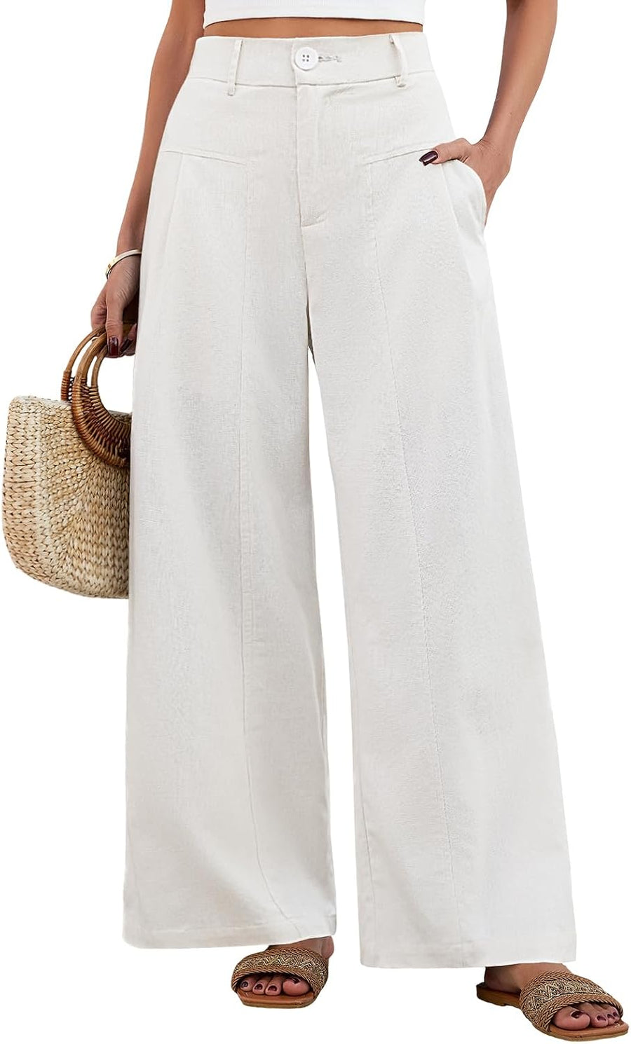 Elena | Pantalón Palazzo Fluido
