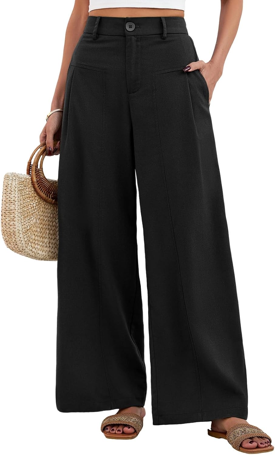 Elena | Pantalón Palazzo Fluido