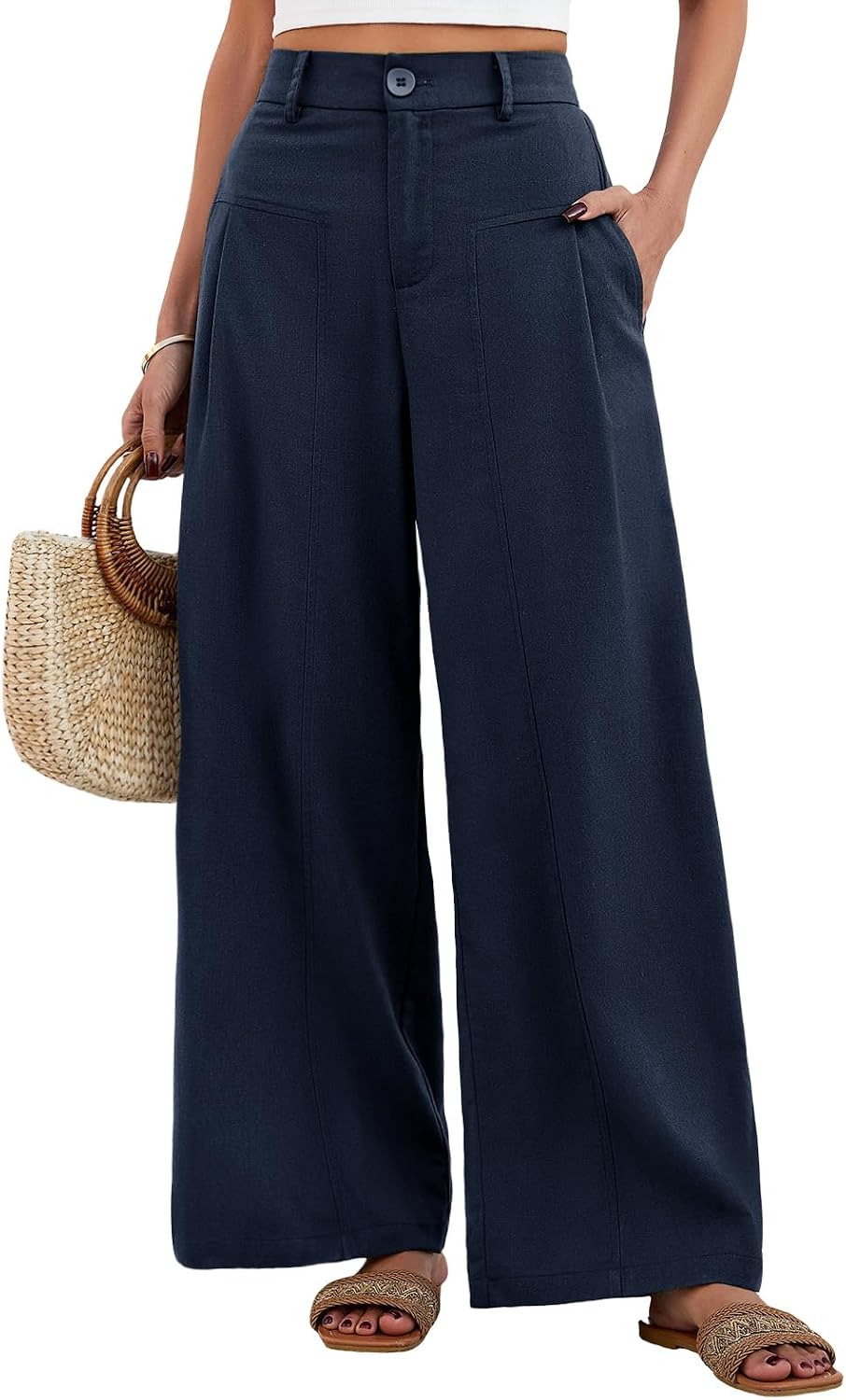 Elena | Pantalón Palazzo Fluido