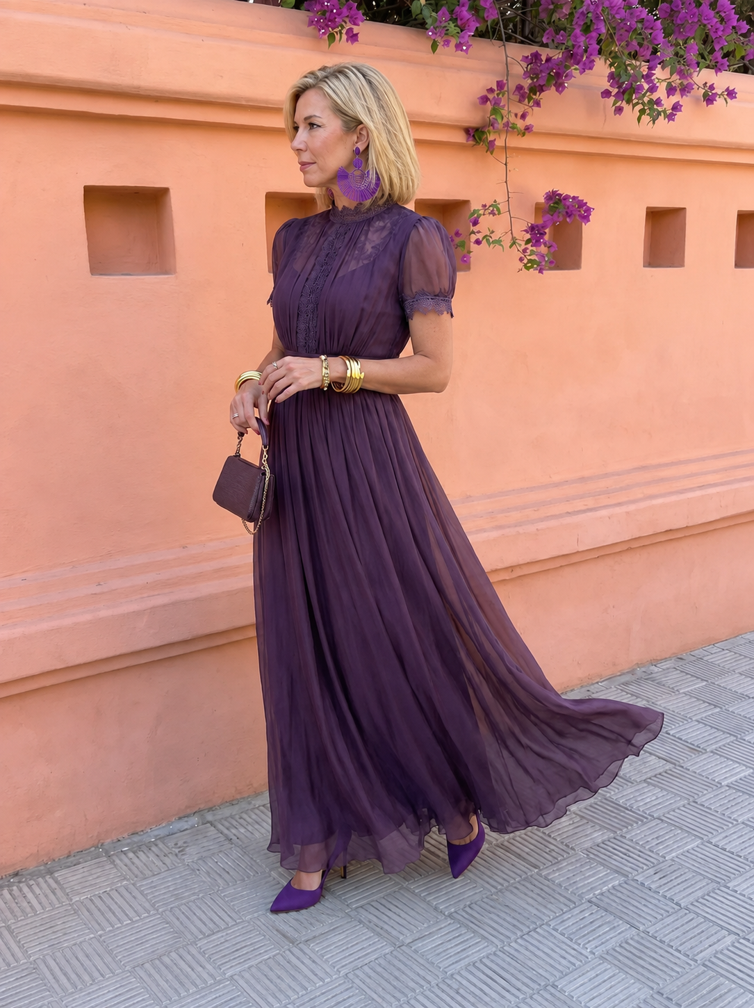 KALINA | Vestido Largo Elegante de Gasa