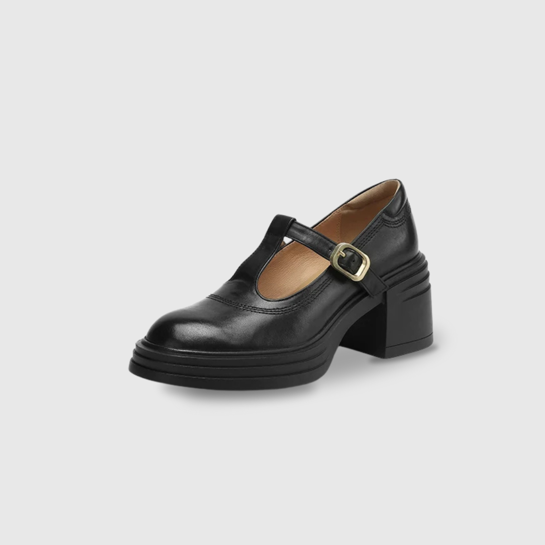 ÉLISE | ZAPATOS MARY JANE CON TACÓN BLOQUE