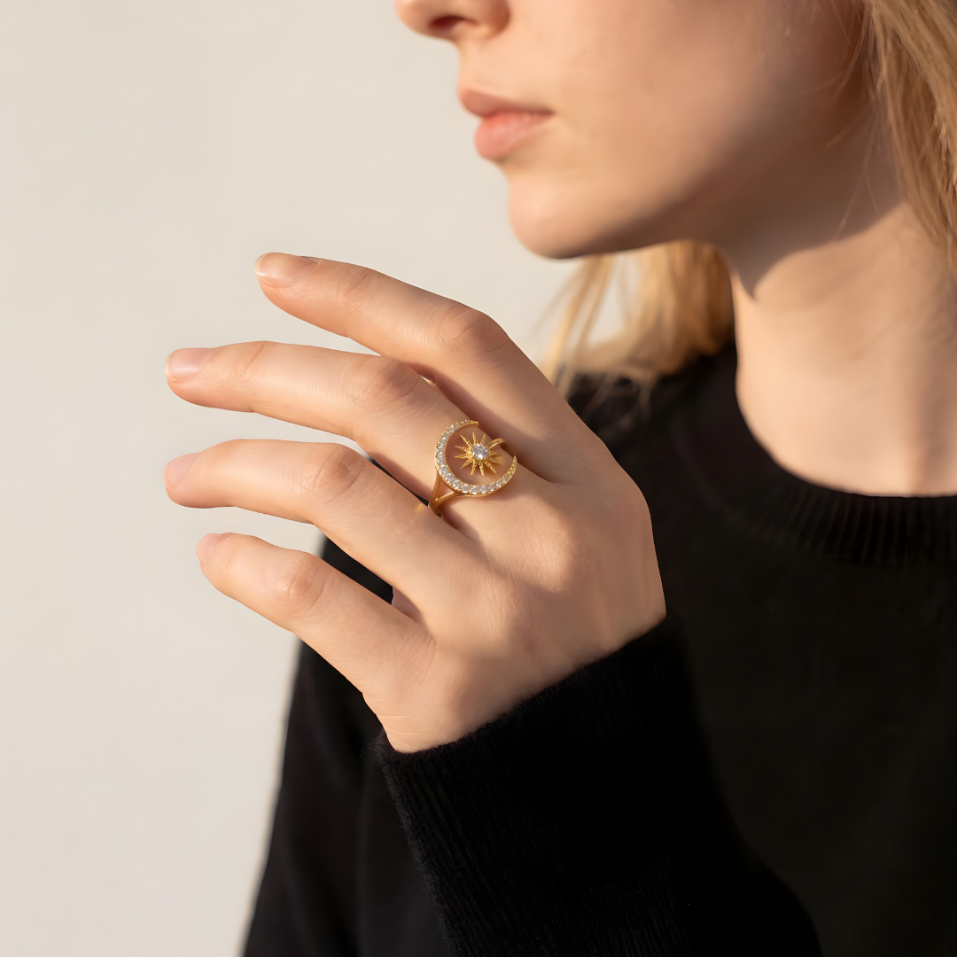 Anillo Luna Sol