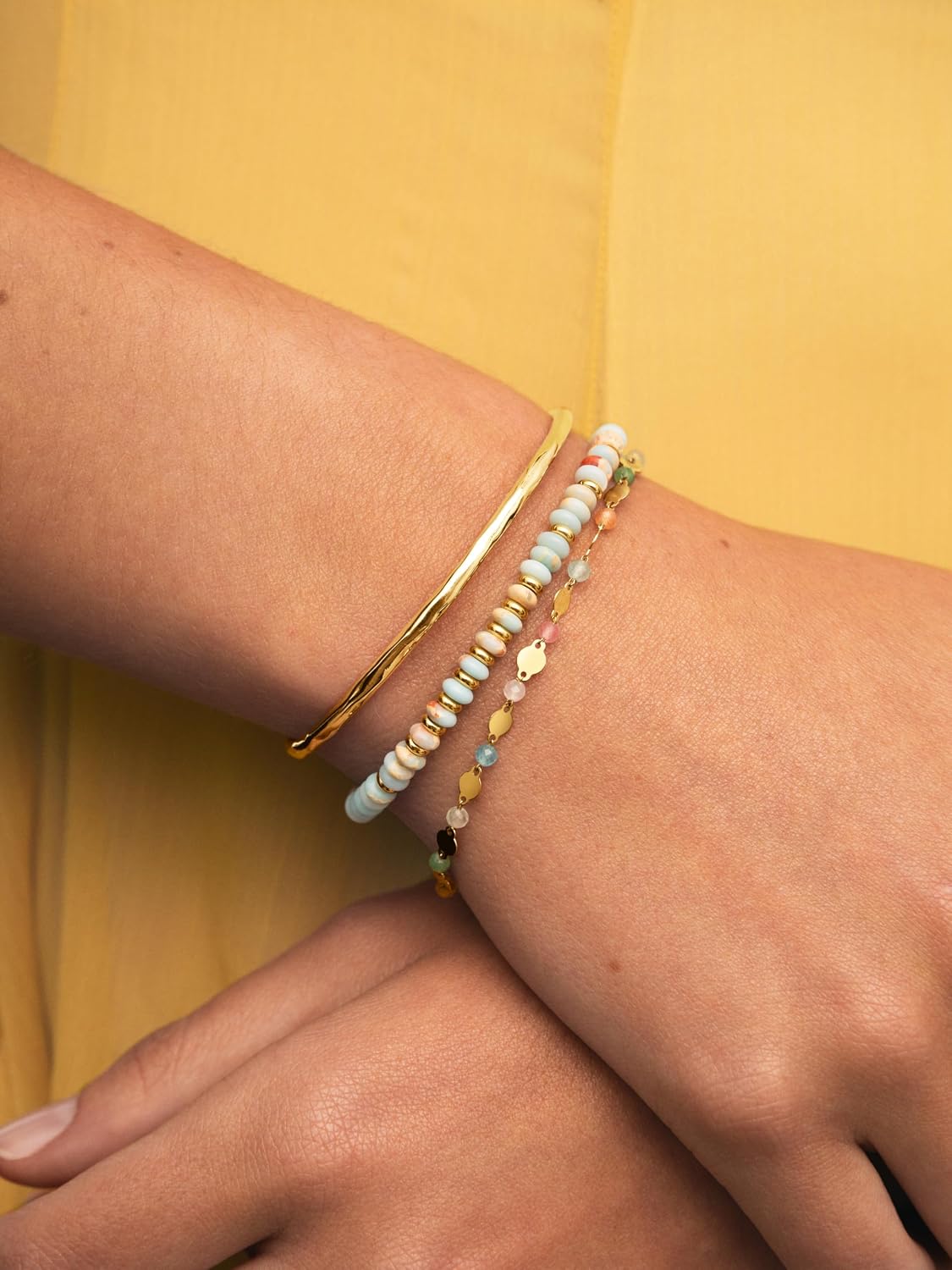 Sol | Pulsera Boho Dorada