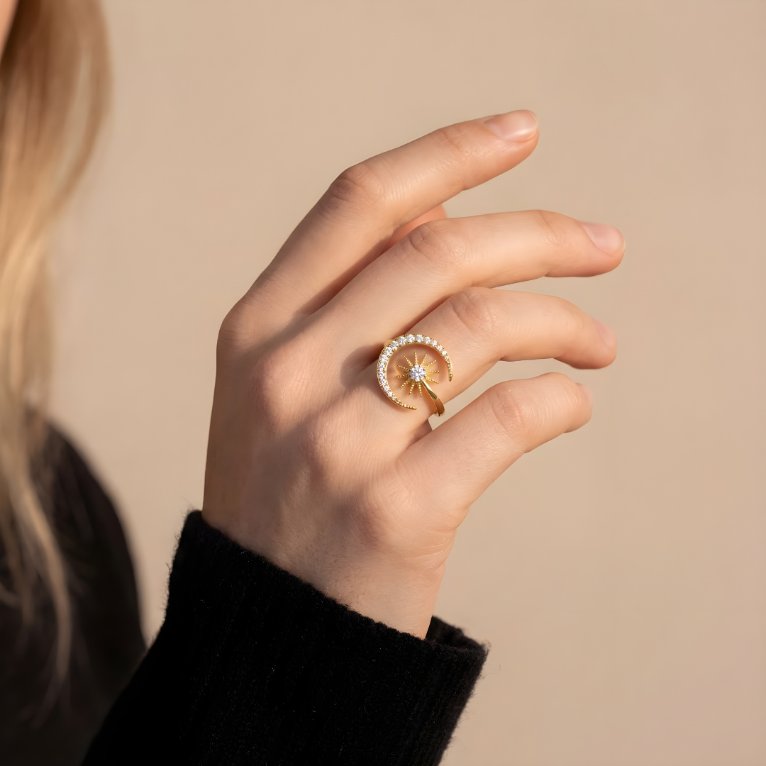Anillo Luna Sol