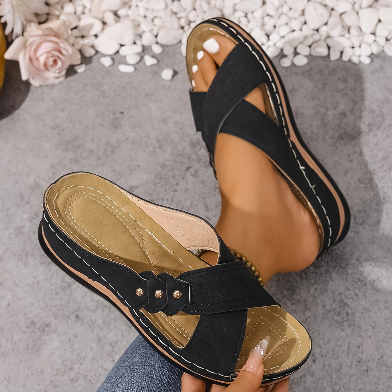 Vanesa | Sandalias ortopédicas con cuña