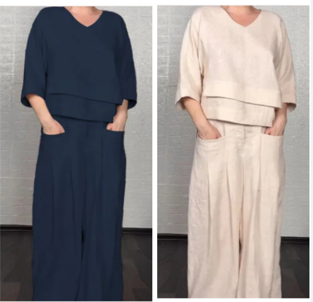 Noa | Conjunto Minimalista Amplio en Dos Piezas
