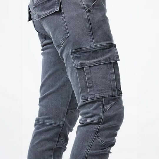 Jeans Cargo de Denim Elástico