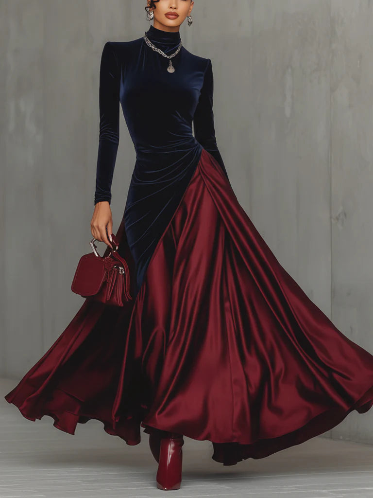 LUCRÈCE | Vestido Largo Bicolor