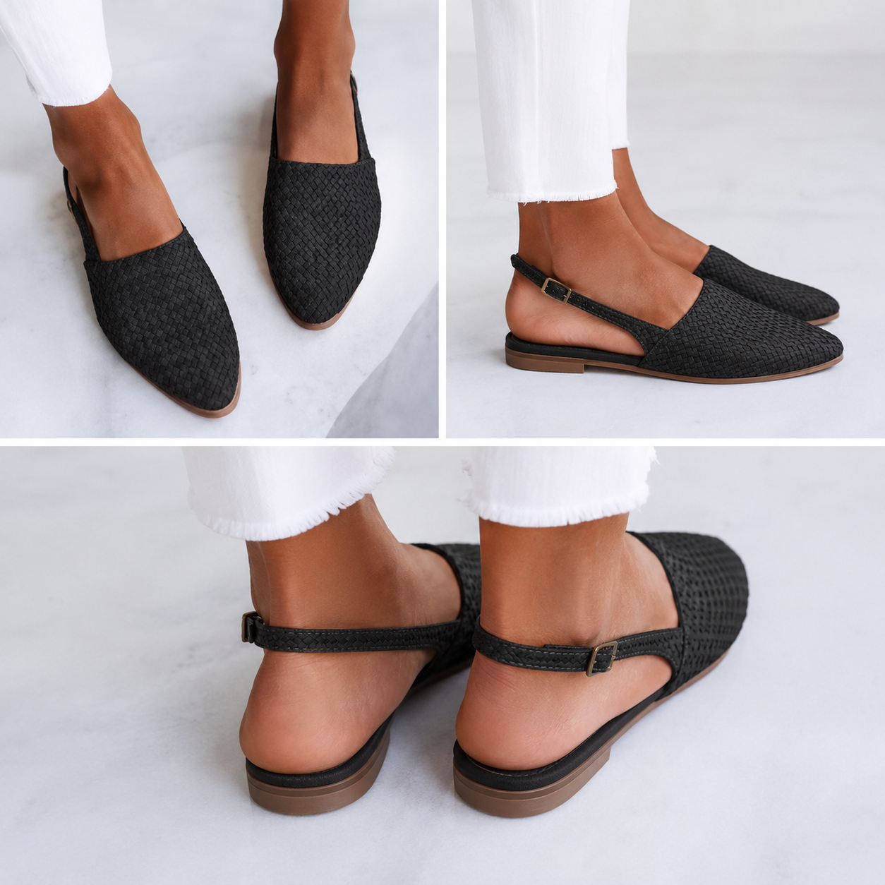 Simone | Mocasines Trenzados con Talón Trasero