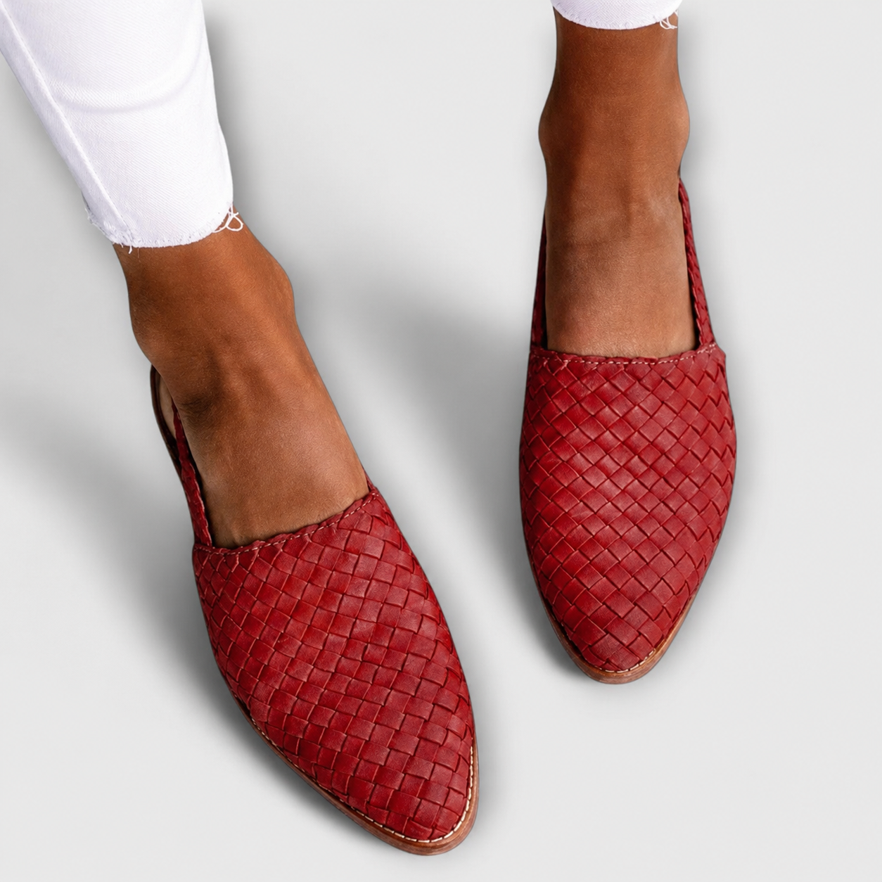Simone | Mocasines Trenzados con Talón Trasero