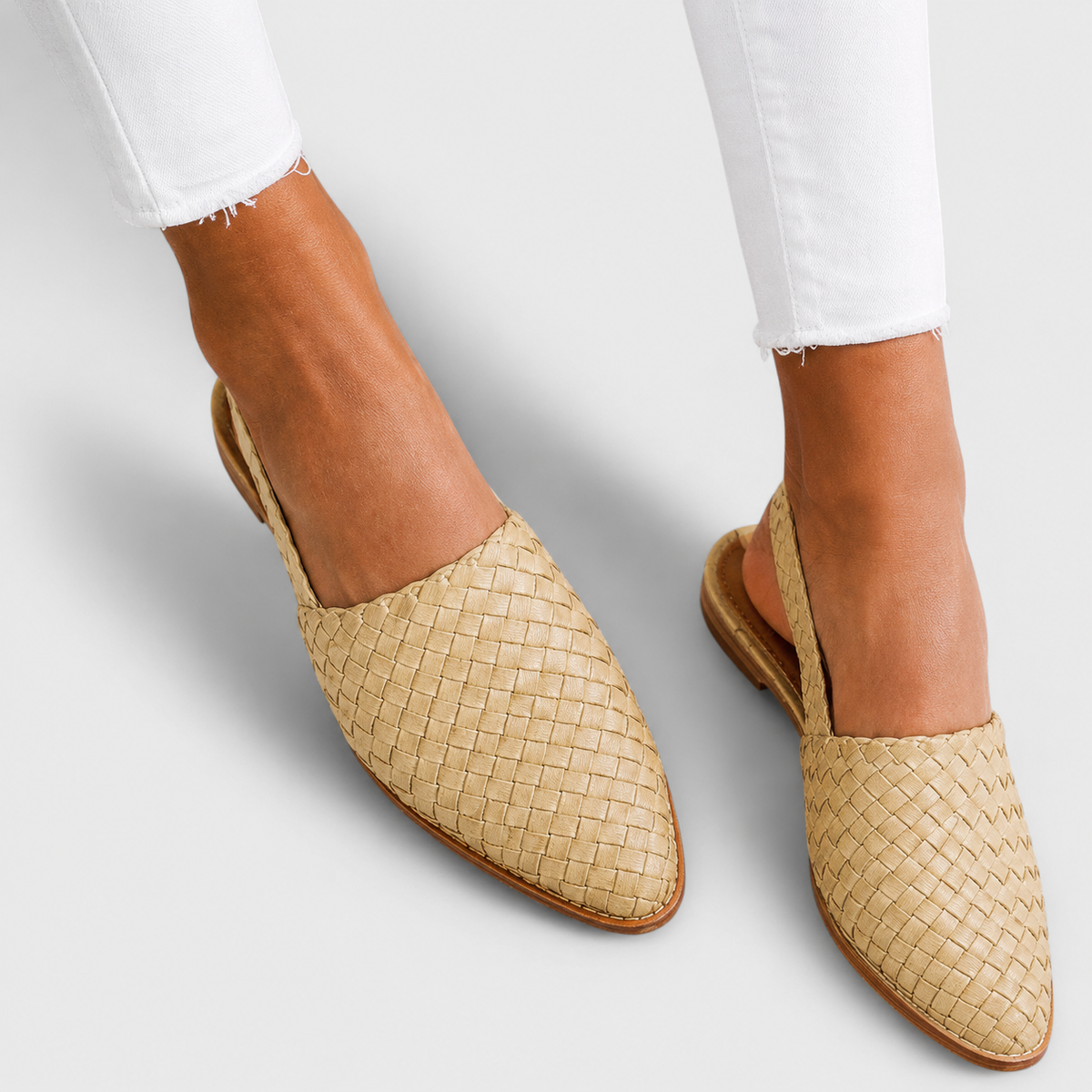 Simone | Mocasines Trenzados con Talón Trasero