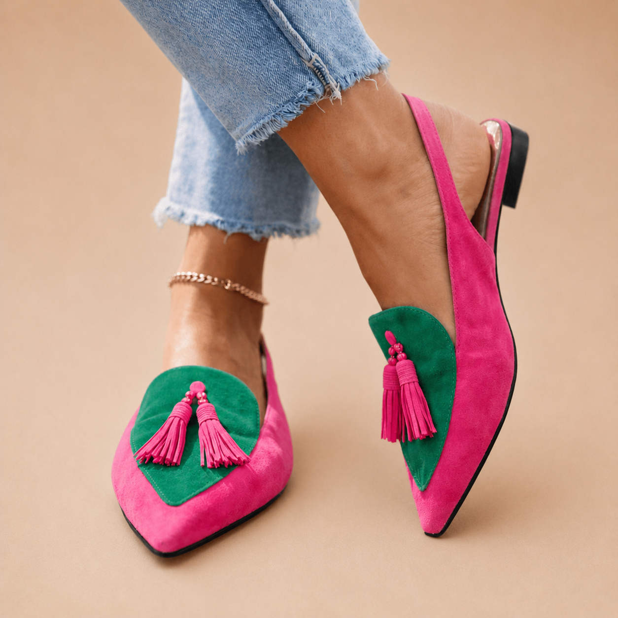 LORINA | Sandalias de talón abierto con borlas