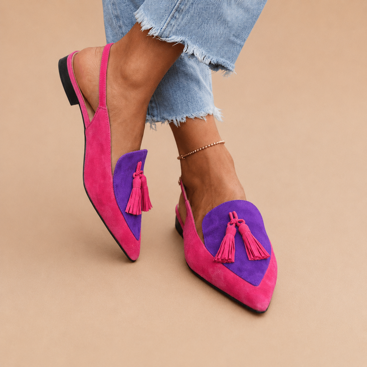 LORINA | Sandalias de talón abierto con borlas