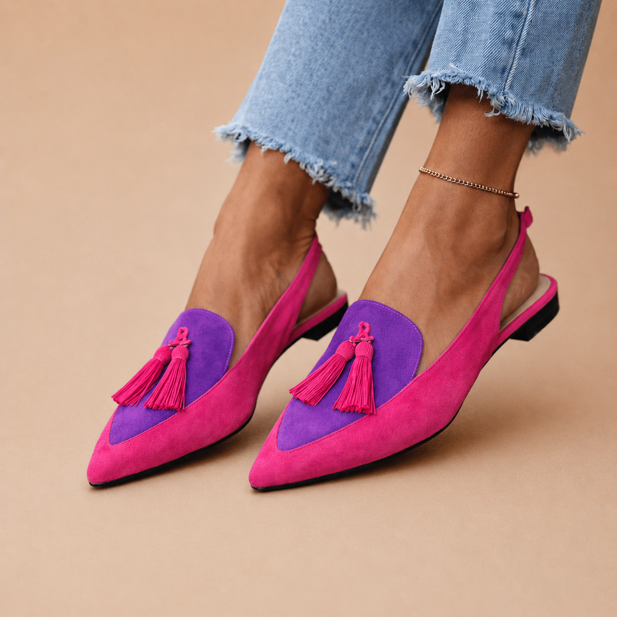 LORINA | Sandalias de talón abierto con borlas