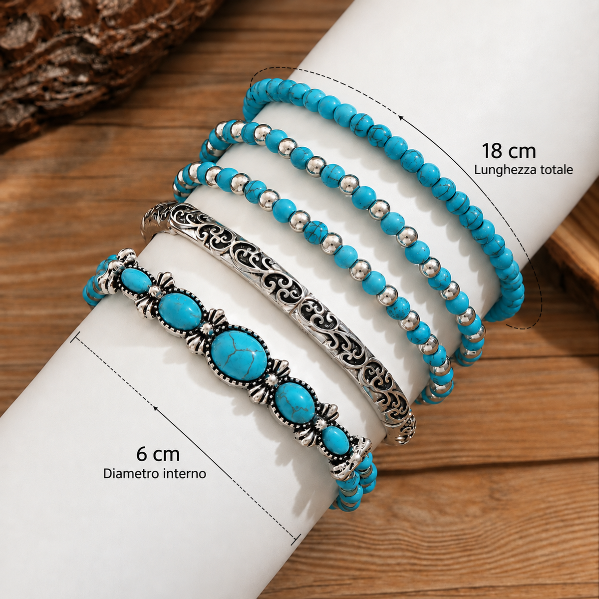 Celestina | Pulseras Boho Turquesa