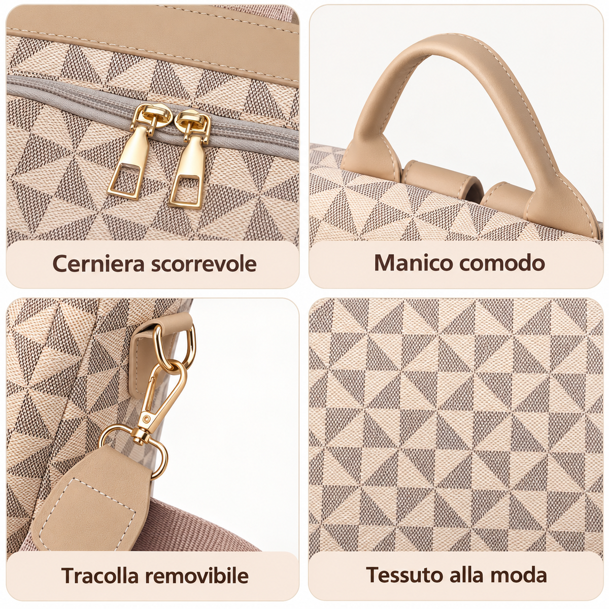 IPPOLITA | Mochila Antirrobo Convertible Negra