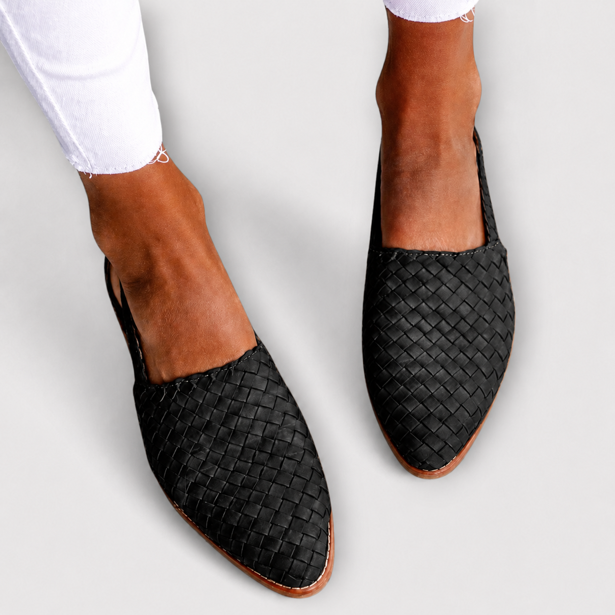 Simone | Mocasines Trenzados con Talón Trasero