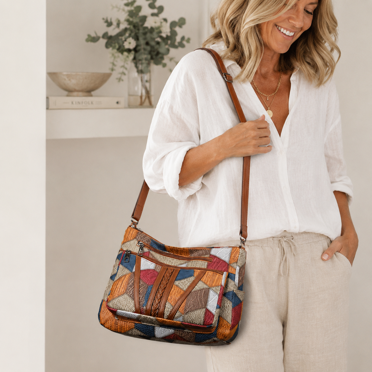 Nella | Bolso Bandolera de Patchwork