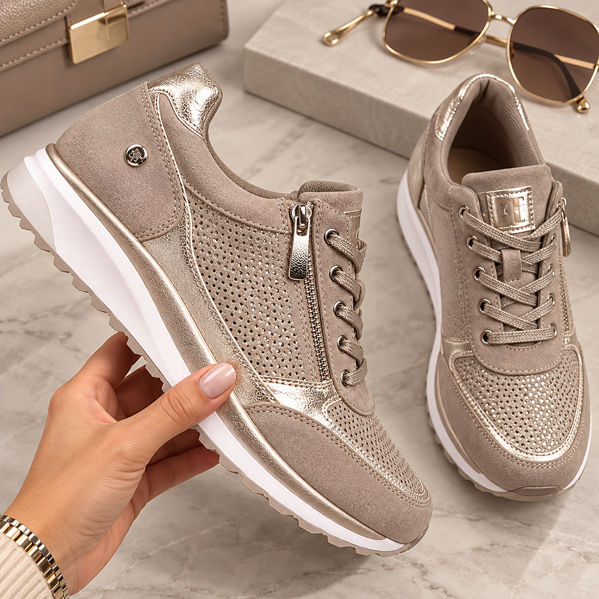 Ainhoa | Zapatos Cómodos con Cremallera