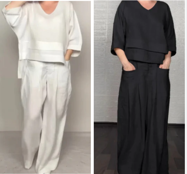 Noa | Conjunto Minimalista Amplio en Dos Piezas