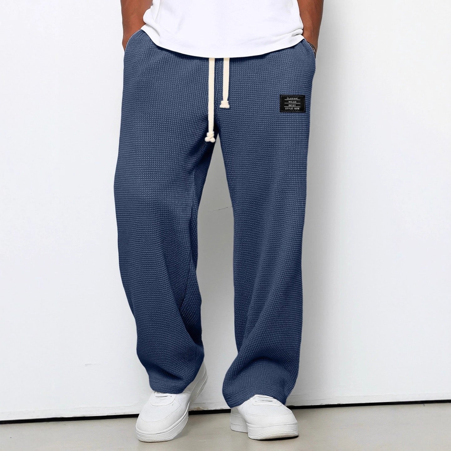 Lorenzo | Pantalones Anchos con Tejido de Panal