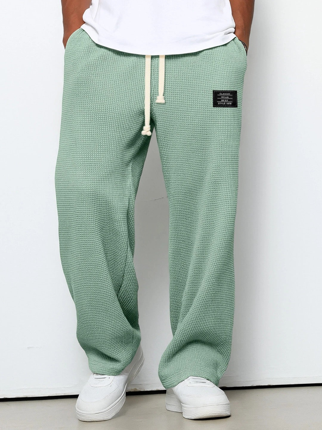 Lorenzo | Pantalones Anchos con Tejido de Panal