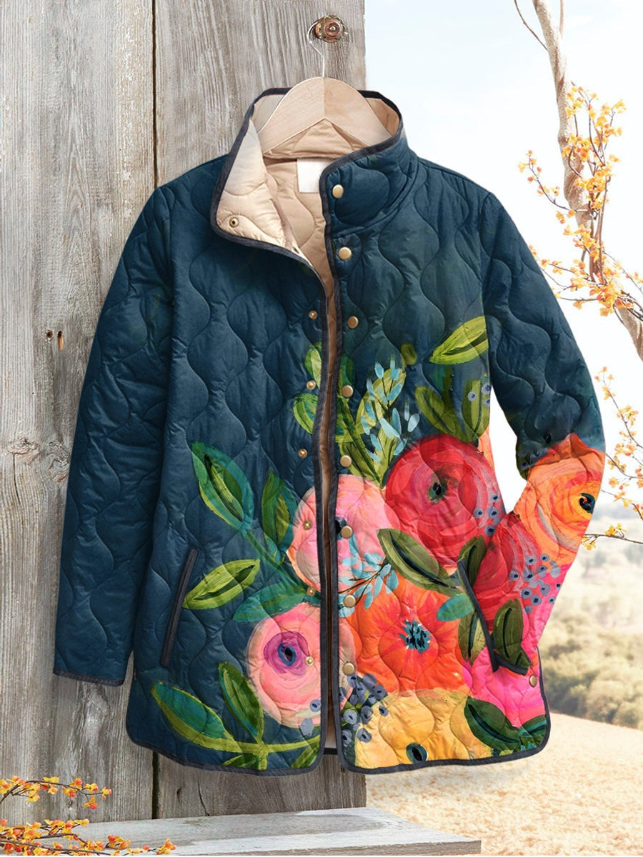 Sofía | Chaqueta acolchada de flores silvestres