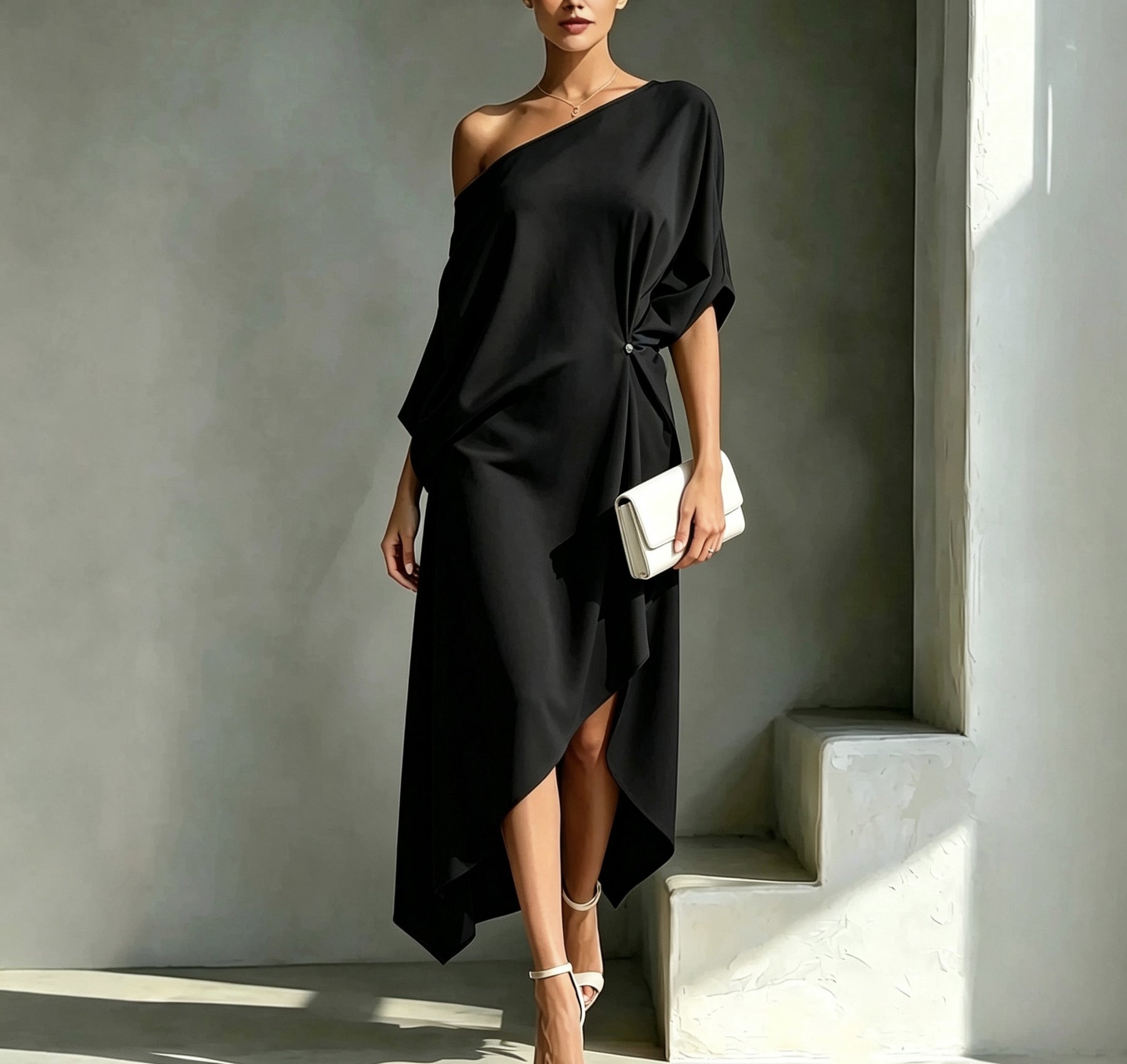 Camila – Vestido Asimétrico Elegante