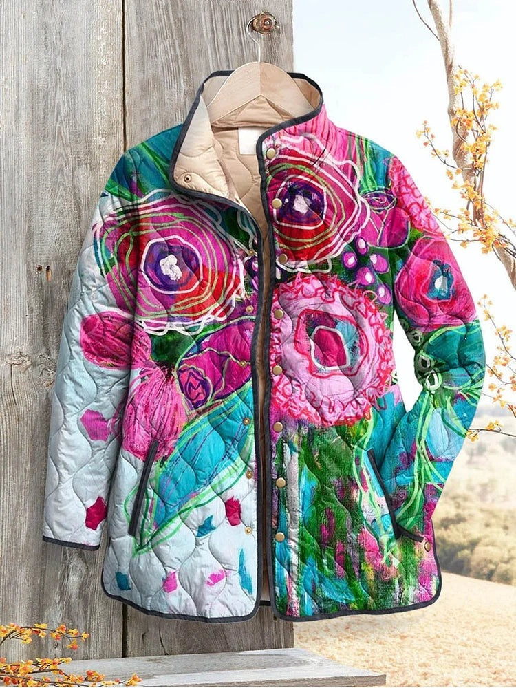 Sofía | Chaqueta acolchada de flores silvestres