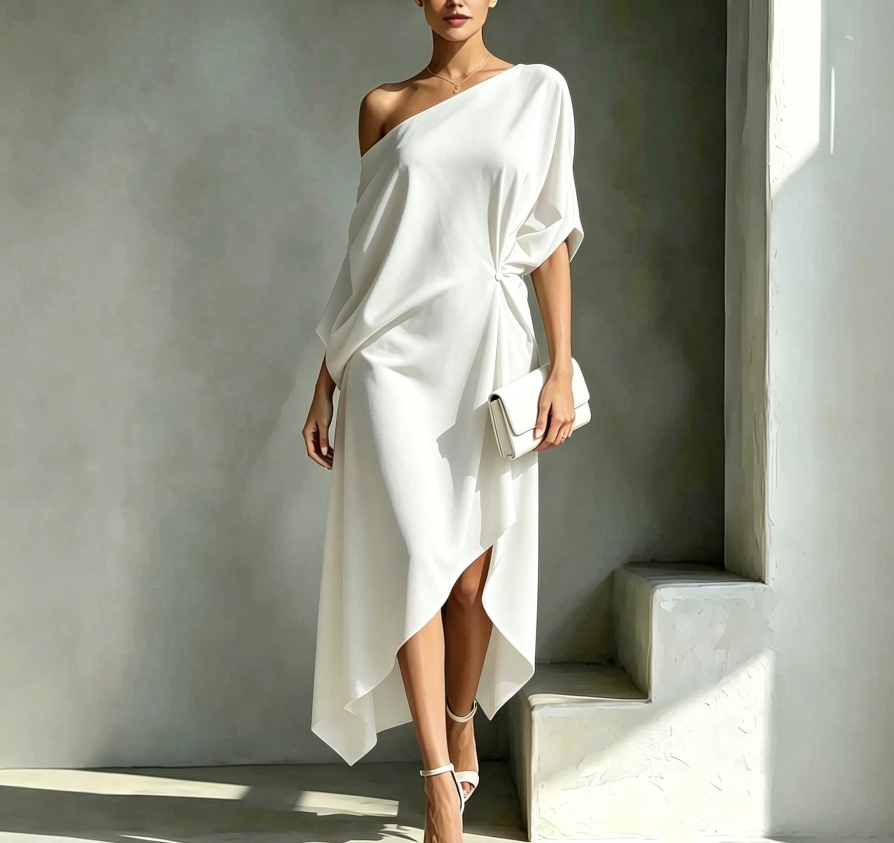 Camila – Vestido Asimétrico Elegante