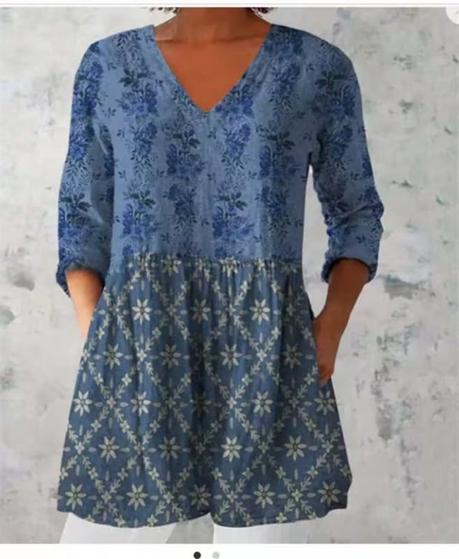 Chloe | Blusa Larga con Escote en V