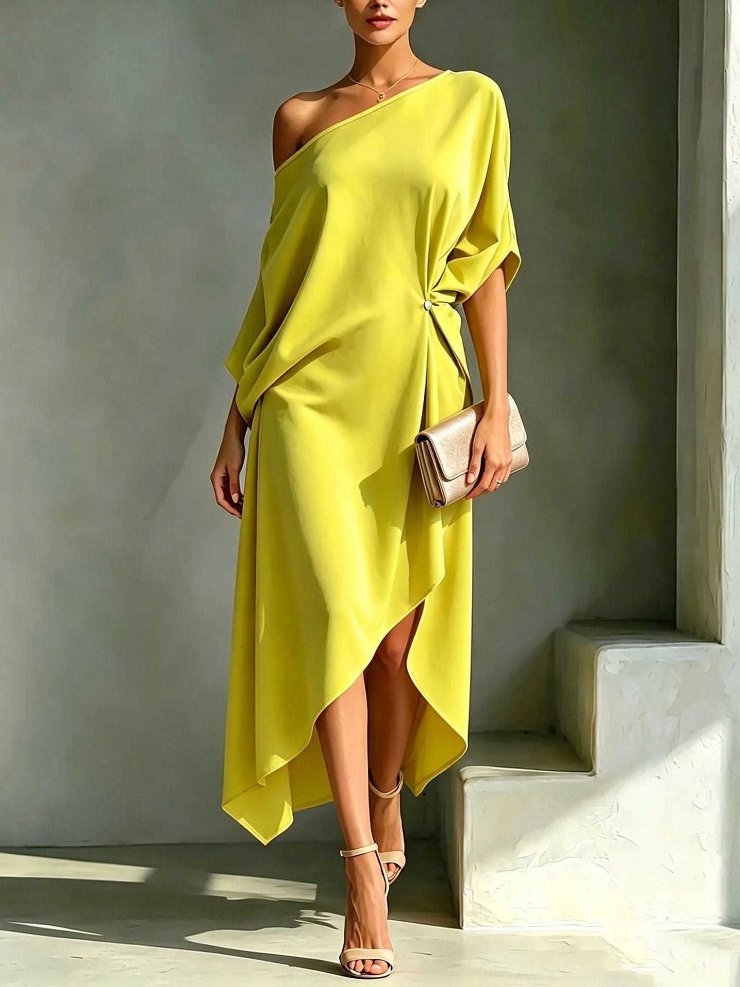 Camila – Vestido Asimétrico Elegante
