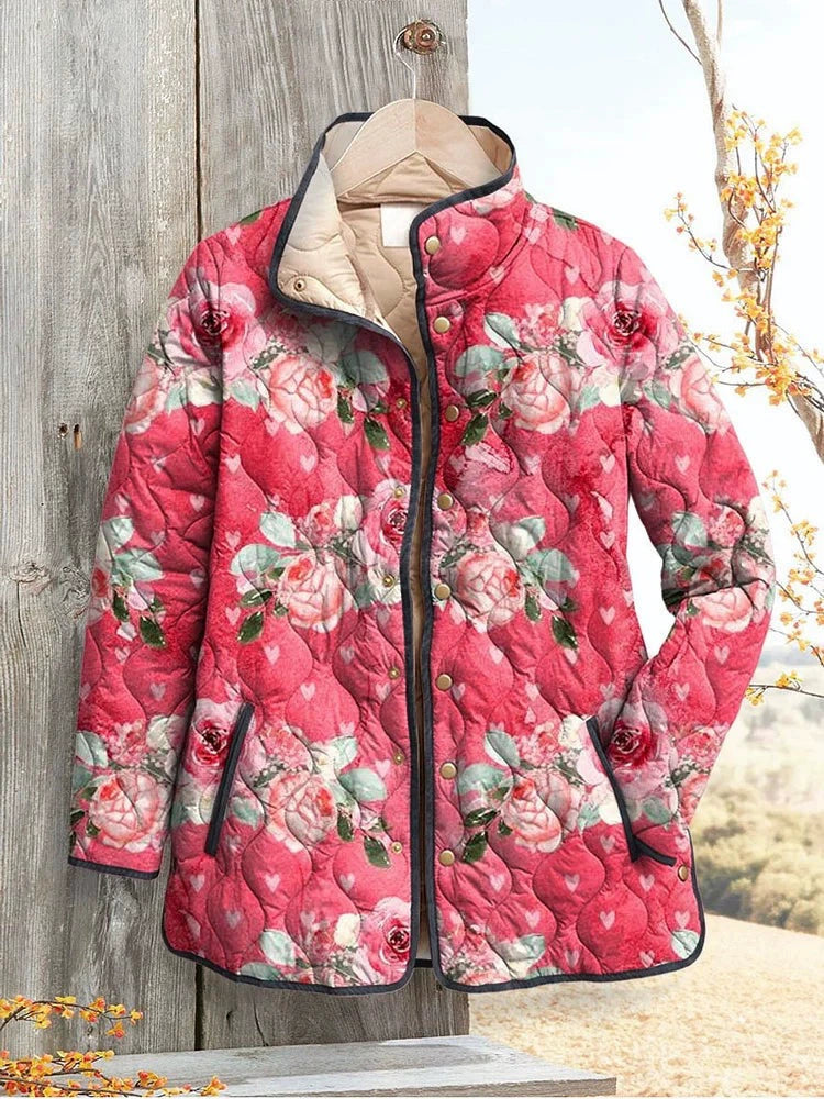 Sofía | Chaqueta acolchada de flores silvestres