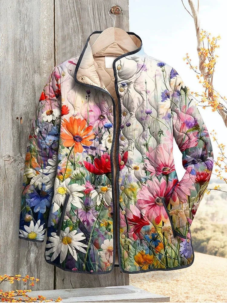 Sofía | Chaqueta acolchada de flores silvestres