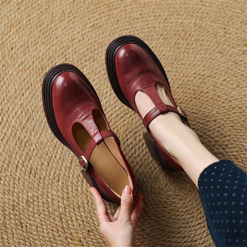 ÉLISE | ZAPATOS MARY JANE CON TACÓN BLOQUE