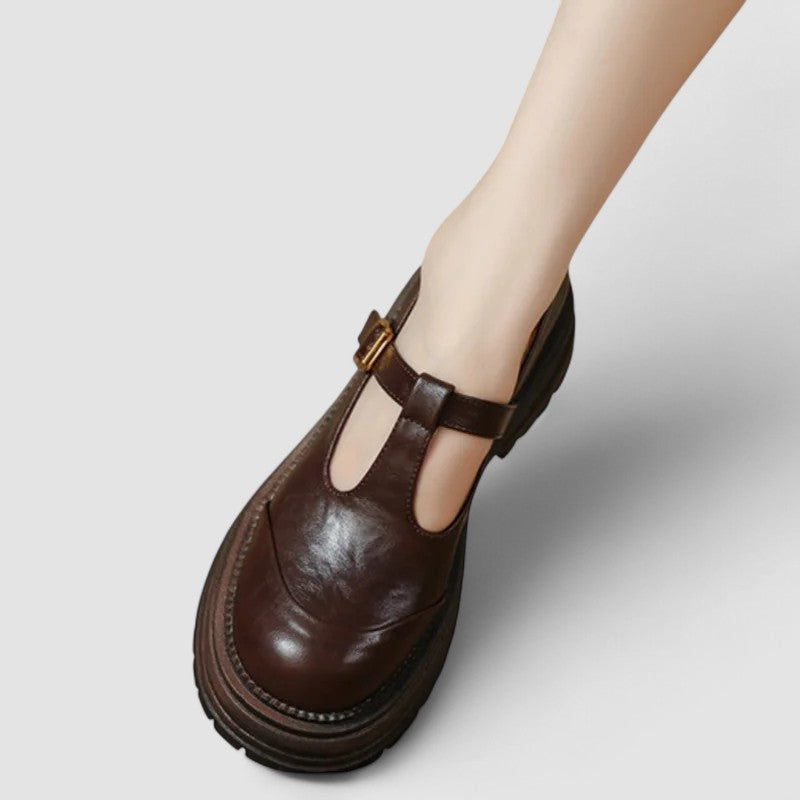 CHLOÉ | ZAPATOS CON CORREA EN T Y SUELA DENTADA