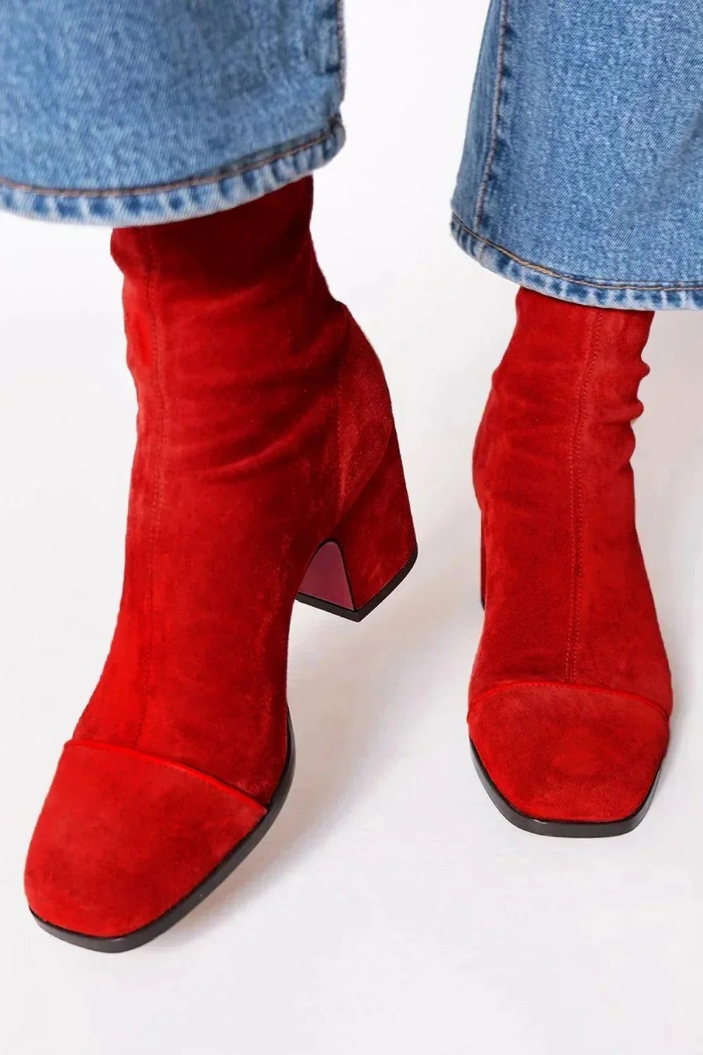 Noelia | Botines Cómodos Efecto Ante