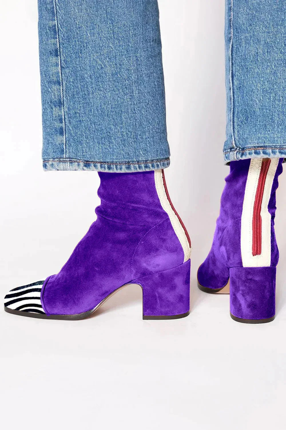 Noelia | Botines Cómodos Efecto Ante